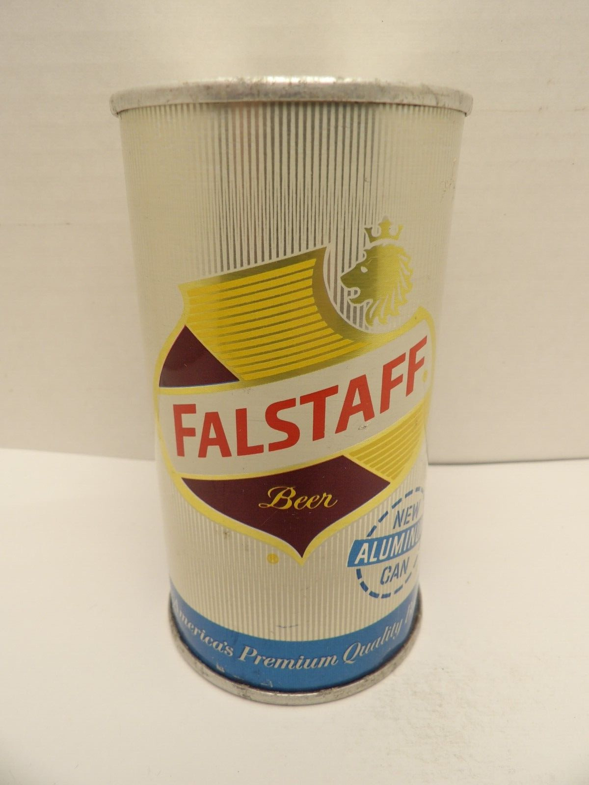 FALSTAFF NEW 3 PC. STRAIGHT ALUMINUM PULL FAN TAB BEER CAN #63-29 MISSOURI