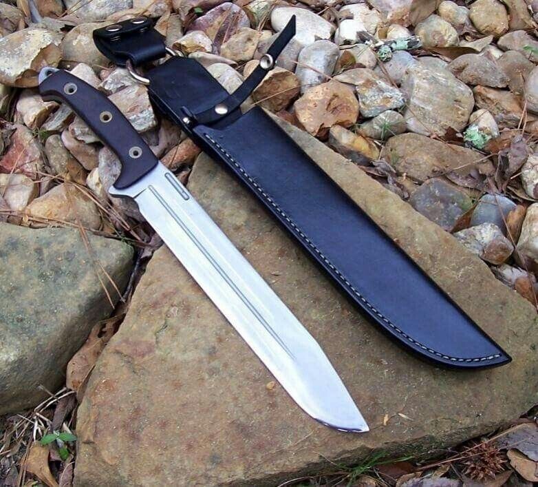 Awesome D2 Tool Steel 16 inches Hunting Knife || Bush Craft  knife ||  & Sheath