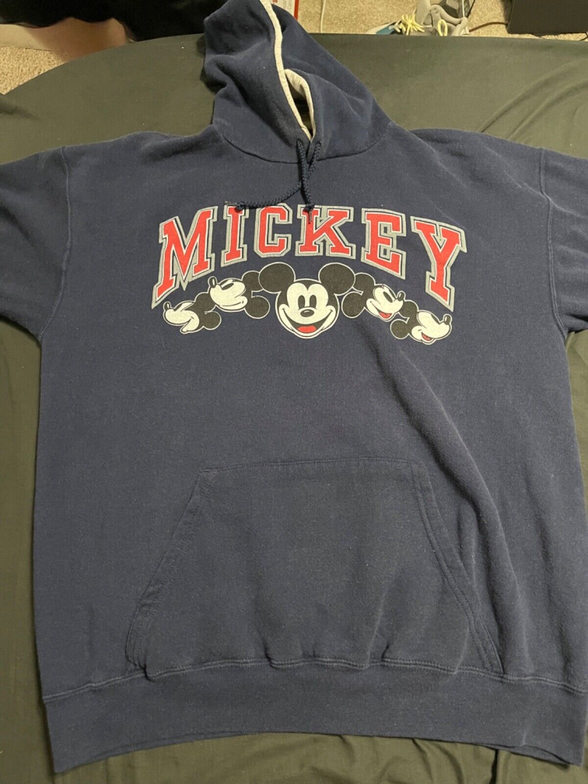 Vintage Walt Disney Mickey Mouse Pullover Hoodie Mickey Mouse Made in USA