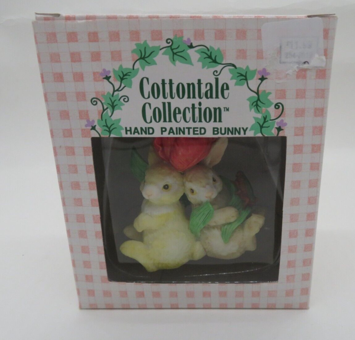 1995 Vintage Cottontale Cottages Bunny Figurine Polyresin