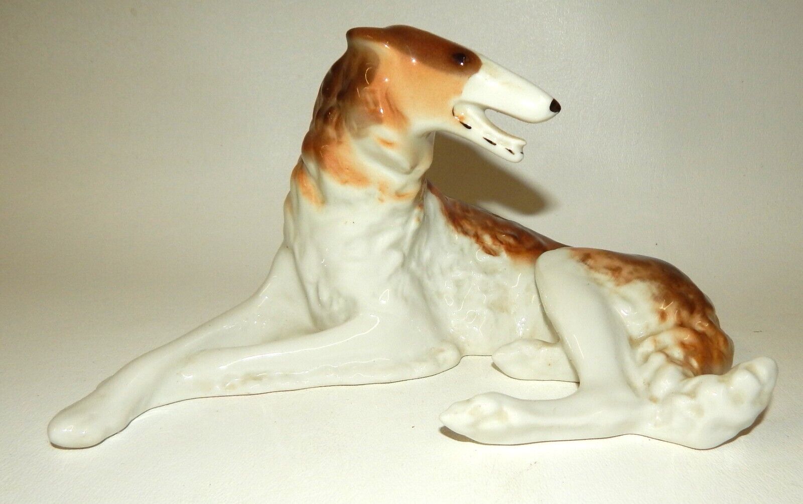 Lomonosov Porcelain Russian Wolfhound Borzoi USSR Figurine