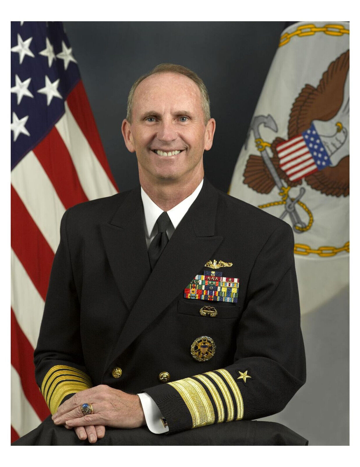 United States Navy Admiral Jonathan W. Greenert 8x10 Photo On 8.5\