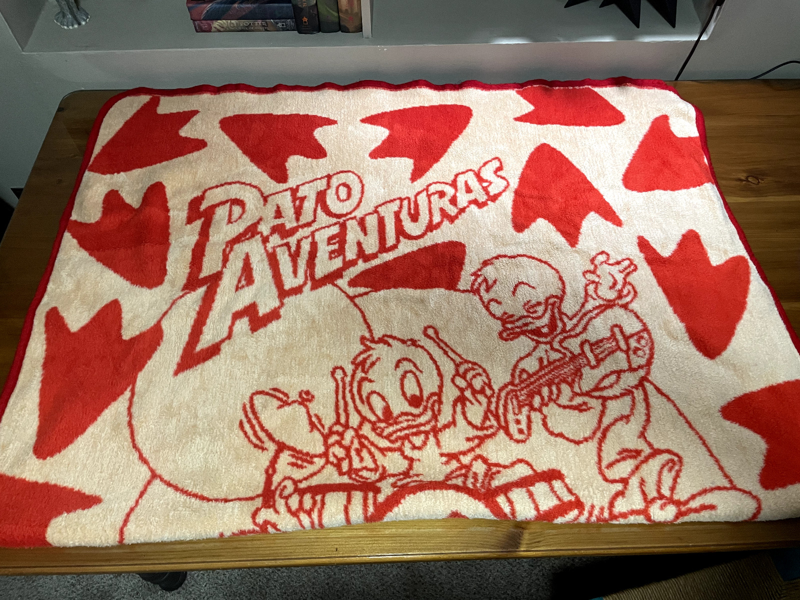 RARE VTG 80's Disney Duck Tales Spanish PATO AVENTURAS Super Soft Blanket 81x55