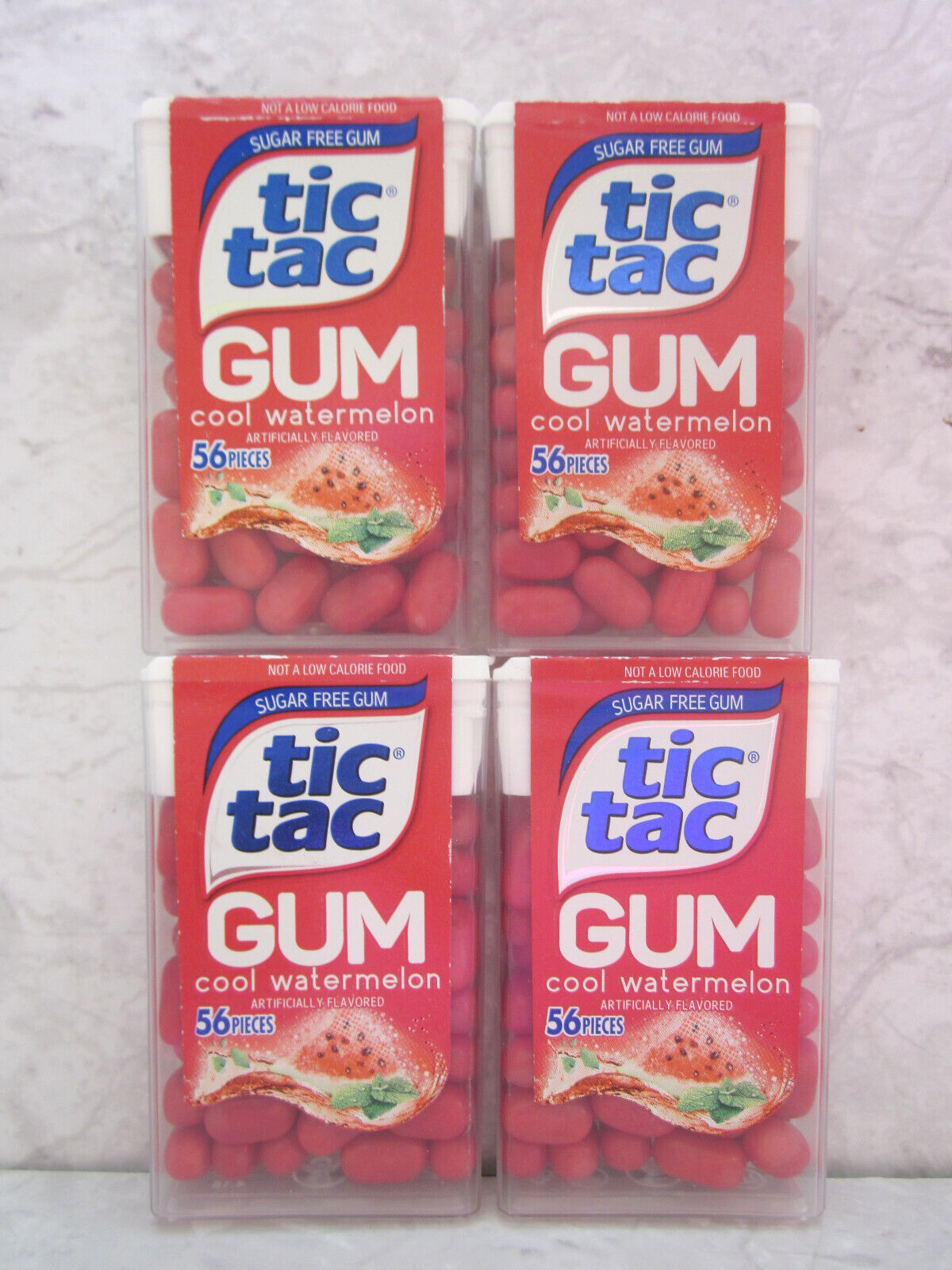 Tic Tac Sugar Free Watermelon Gum - 4 packs - collectible