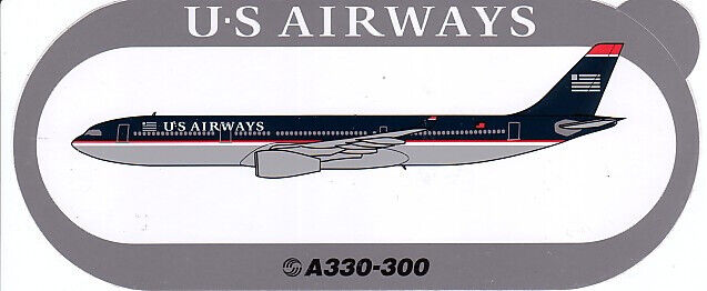 Official Airbus Industrie US Airways Airbus A330-300 in Old Color Sticker