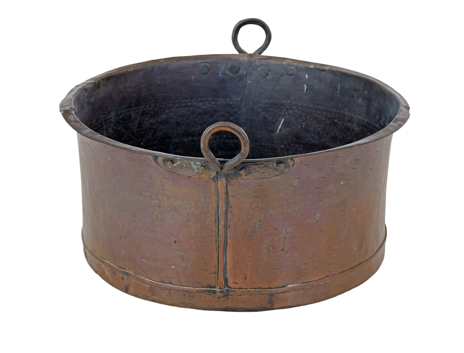 19TH CENTURY LARGE COPPER COOKING VESSEL
