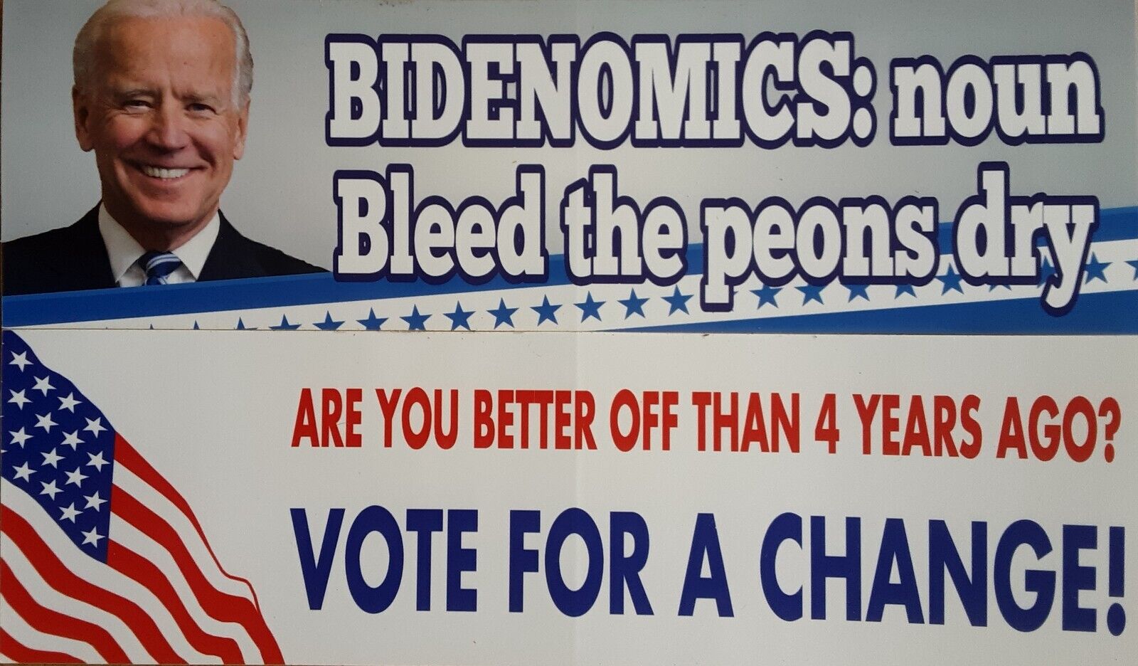 Conservative Anti-Biden Bumper Stickers. 2 for $5.00,Ships Free  MAGA 2024