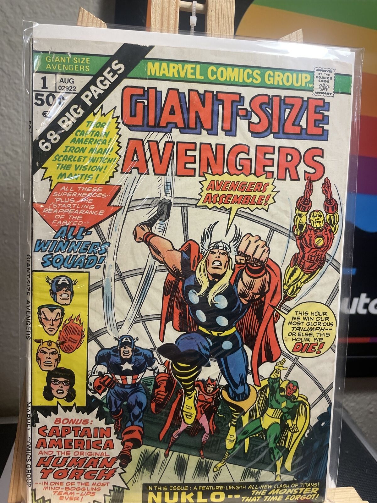 Giant-Size Avengers #1 Thor Iron Man Nuklo Appearances Marvel 1974