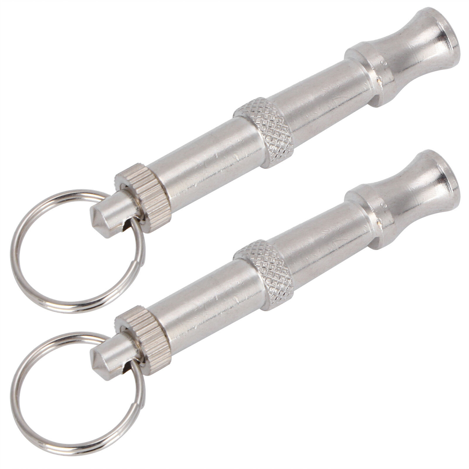 2pcs Stainless Steel Ultrasonic Whistle Portable Trainer Training Tool For FD