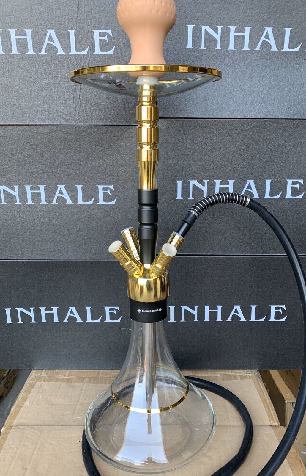 SHISHABEAT(TM) BY INHALE (R) 25 INCH 1 HOSE CHIC HOOKAH IN A COLOR PAPER BOX