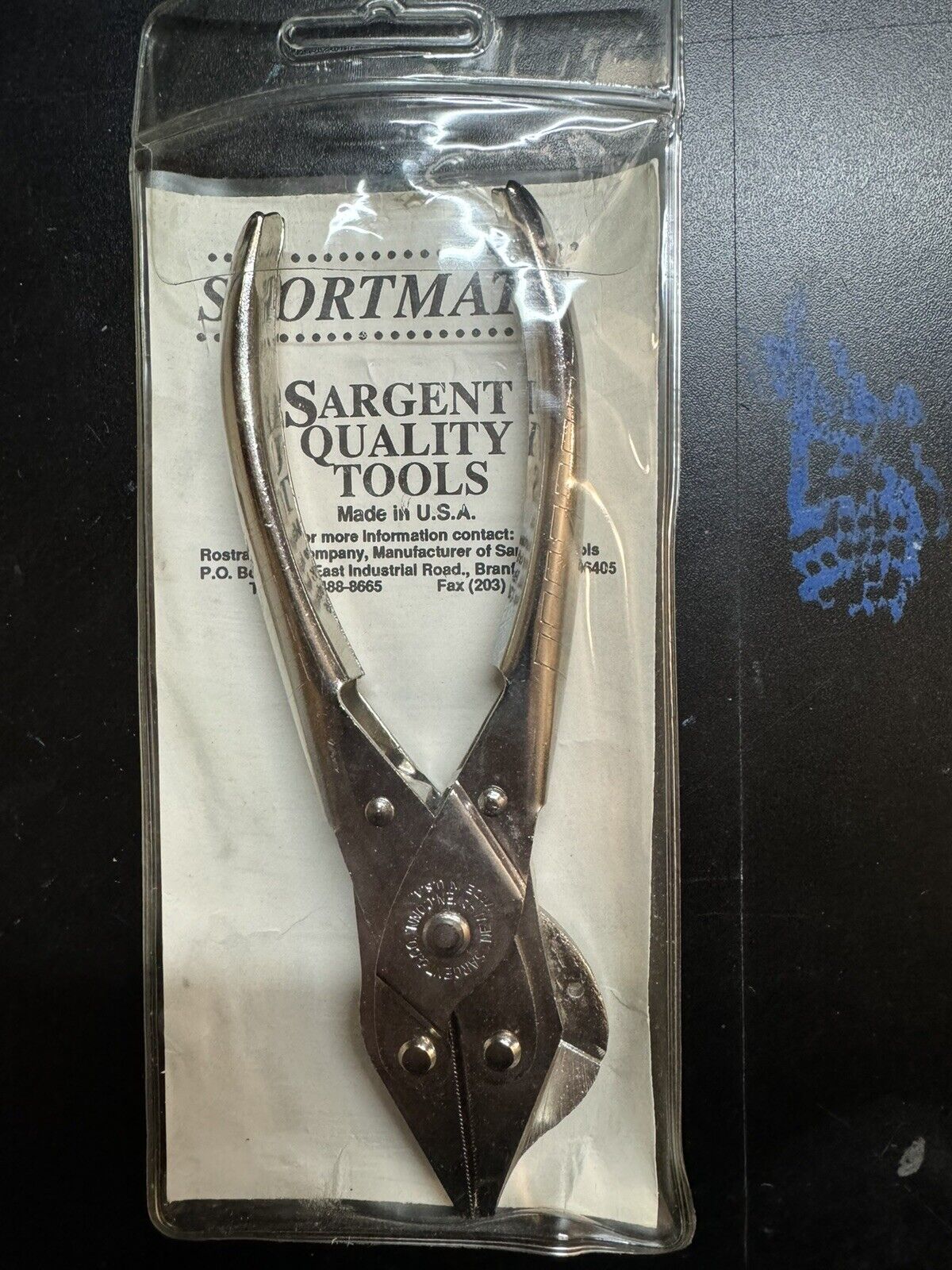 Vintage Sargent & Co “Grip Snip” Parallel Jaw Pliers/ Wire Cutters USA W Package