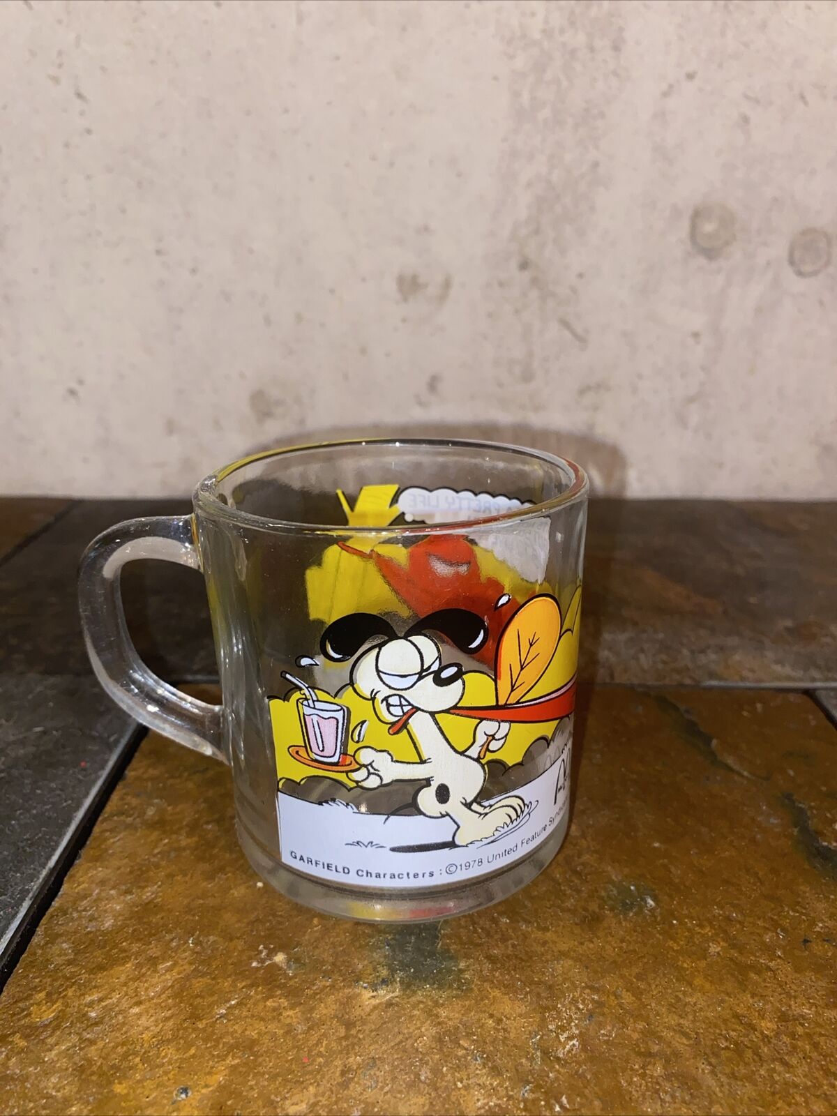 Vintage 1978 McDonald\'s Garfield and Odie collector mug