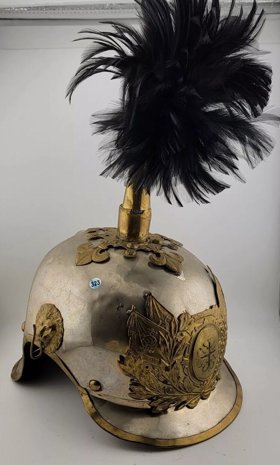 Rare Late 19th Century Spanish Cavalry Officer’s Helmet. Spanish American War.