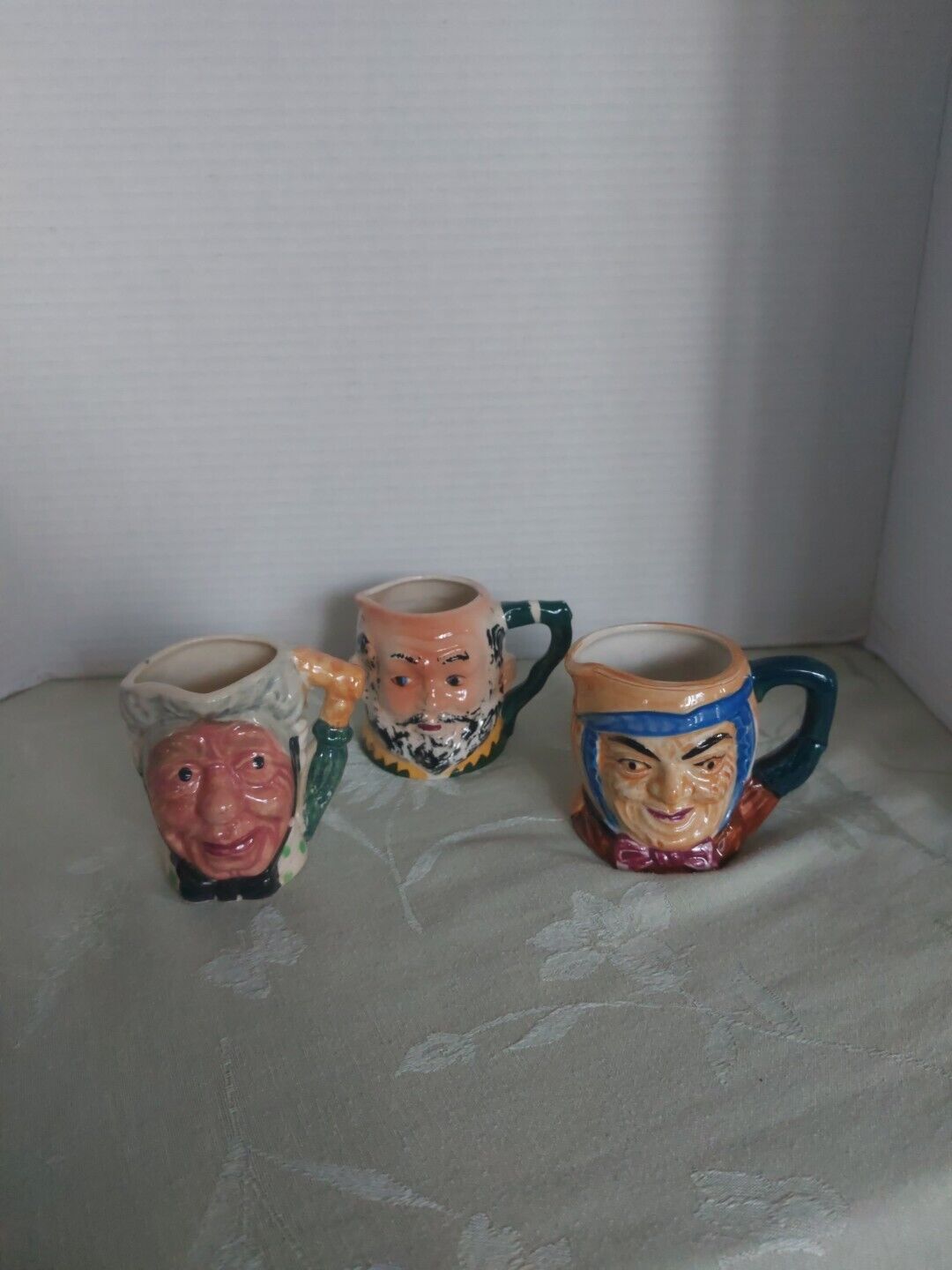  Vintage Toby Characters (3) Mugs Cups Jugs Japan