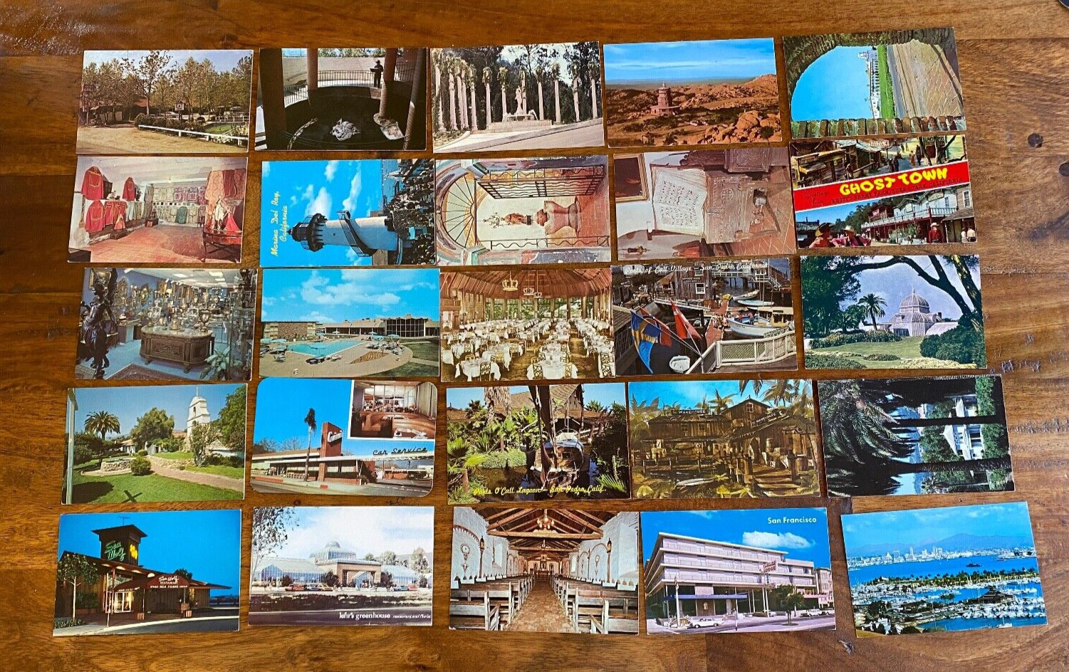 1960s NEW & UNUSED California Postcard Lot of (50) TRAVEL and LEISURE