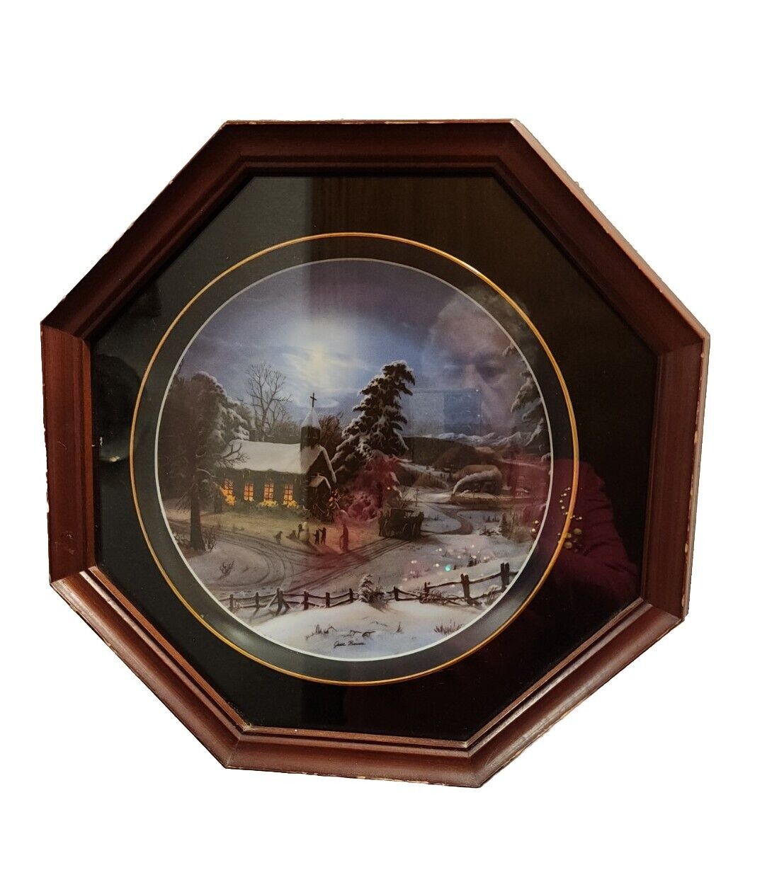 Jesse Barnes,”Church In The Wildwood”10,”Collector Plate,1990,#,2786 ,Bradford.