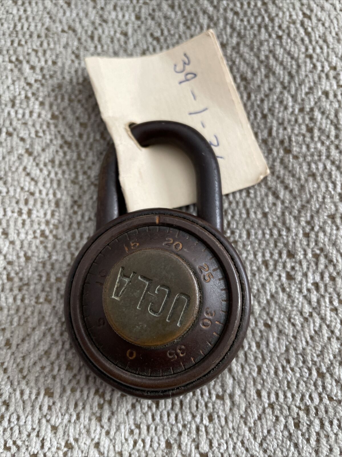Antique UCLA Combination Lock from The 1930’s. Working. With Combo.