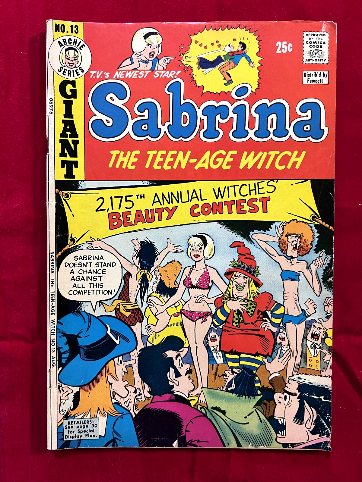 Sabrina, the Teen-Age Witch #13 (Archie 1973) Swimsuit Contest Bikini Cover