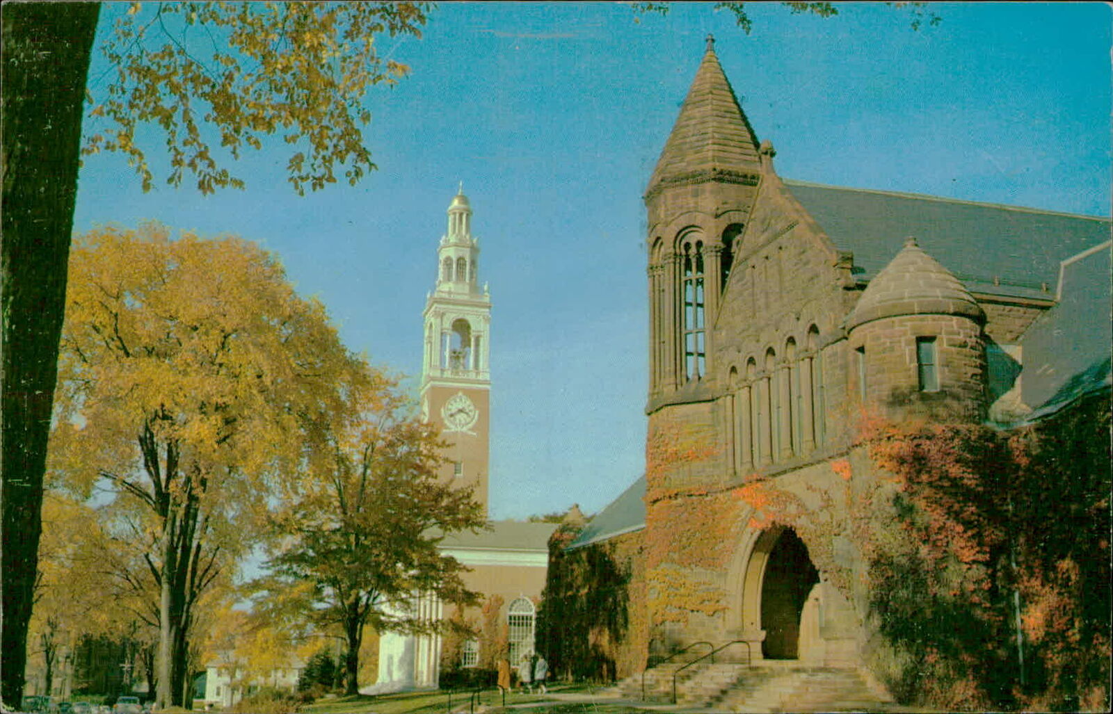 Postcard: The Billings Library University of Vermont Burlington