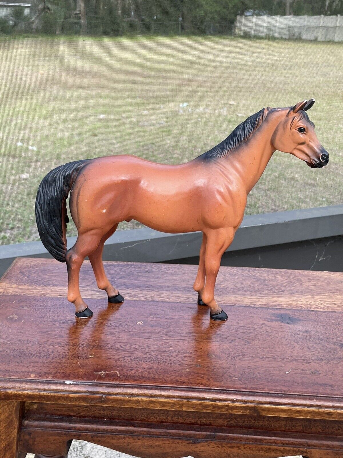 Blue Ribbon Ranch Stables “Blue Box” Brown Quarter Horse Mare Vintage.See Photos