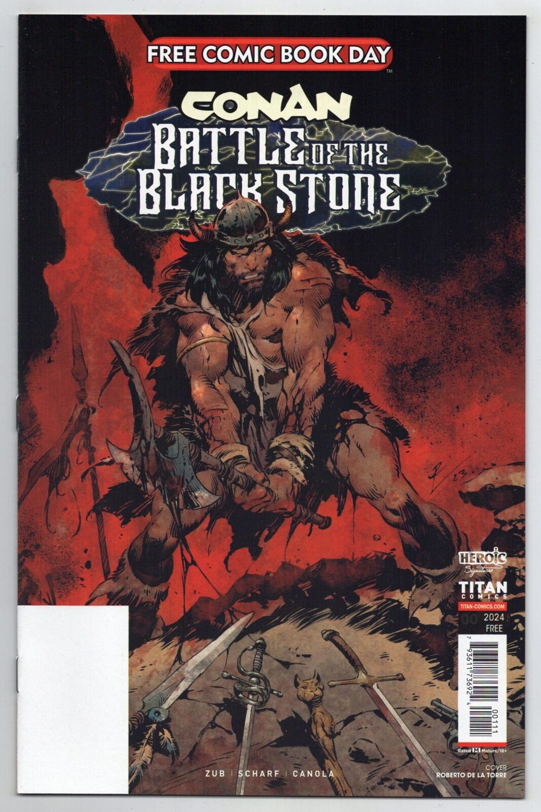 FCBD 2024 Conan Battle Of The Black Stone #1 Promo Unstamped (Titan)