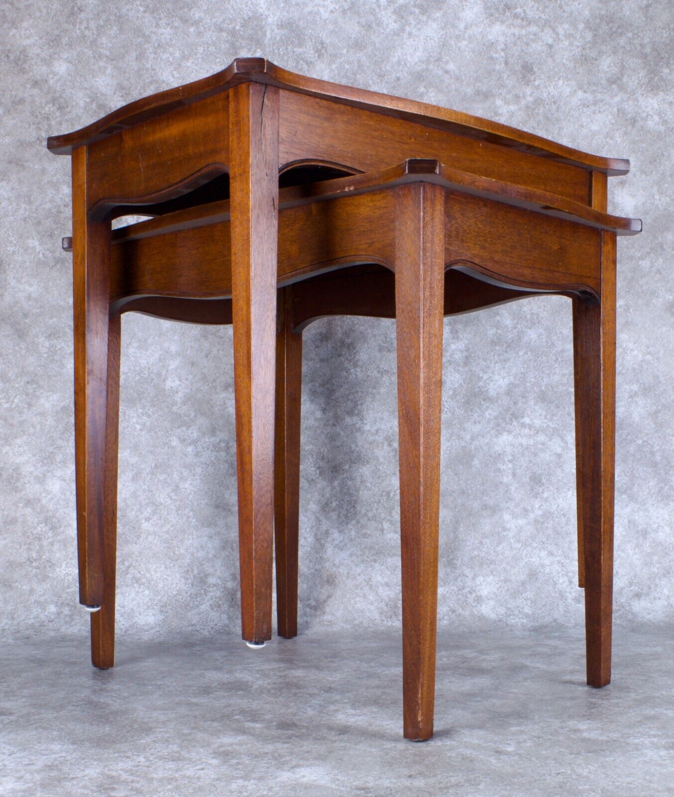 Vintage Kittinger Leather-Top Side Table RARE High-End Home Decor Buffalo N.Y.