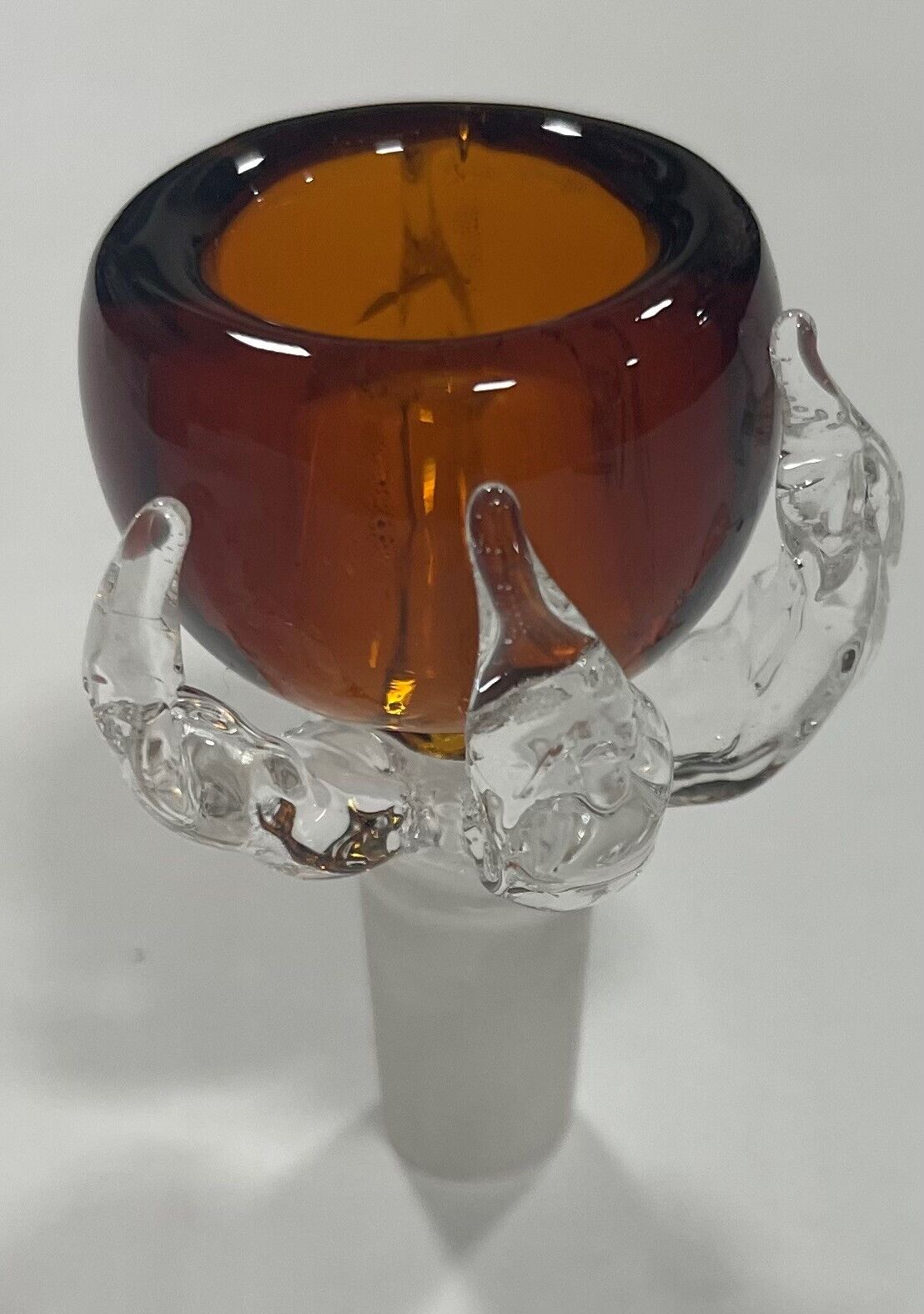 Amber dragon claw bowl 14mm glass bong head piece Lot of 5