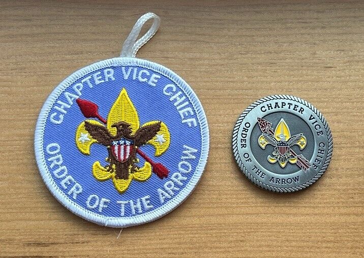 CHALLENGE COIN Plus PATCH Order Arrow Lodge Boy Scout Award CHAPTER VICE CHIEF
