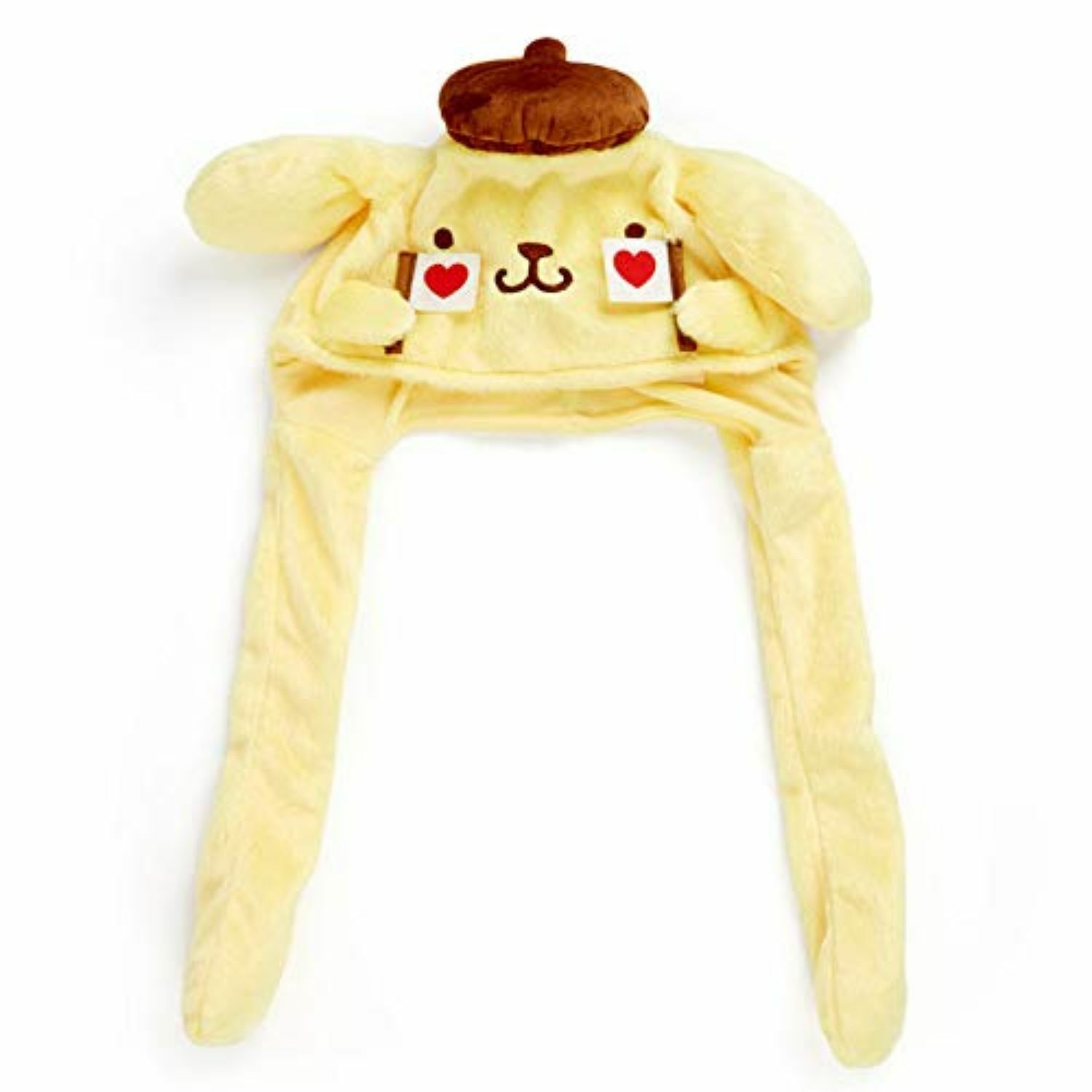 Sanrio Pompompurin Stuffed Hat Ear Moving Supporting Hat Cosplay Gift New