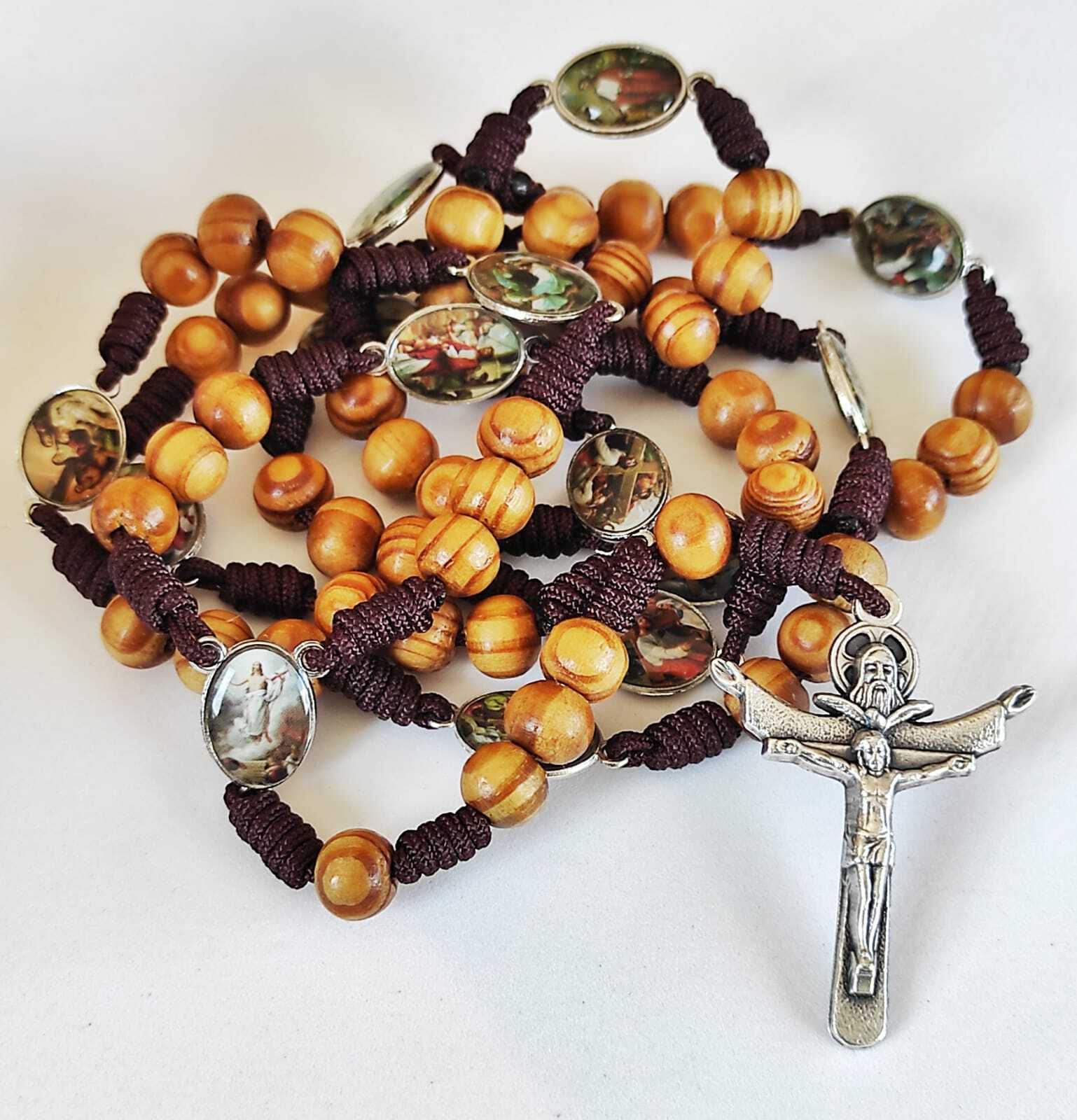 Stations of the Cross Rosary Olive wood The Way of the Cross 24,5\