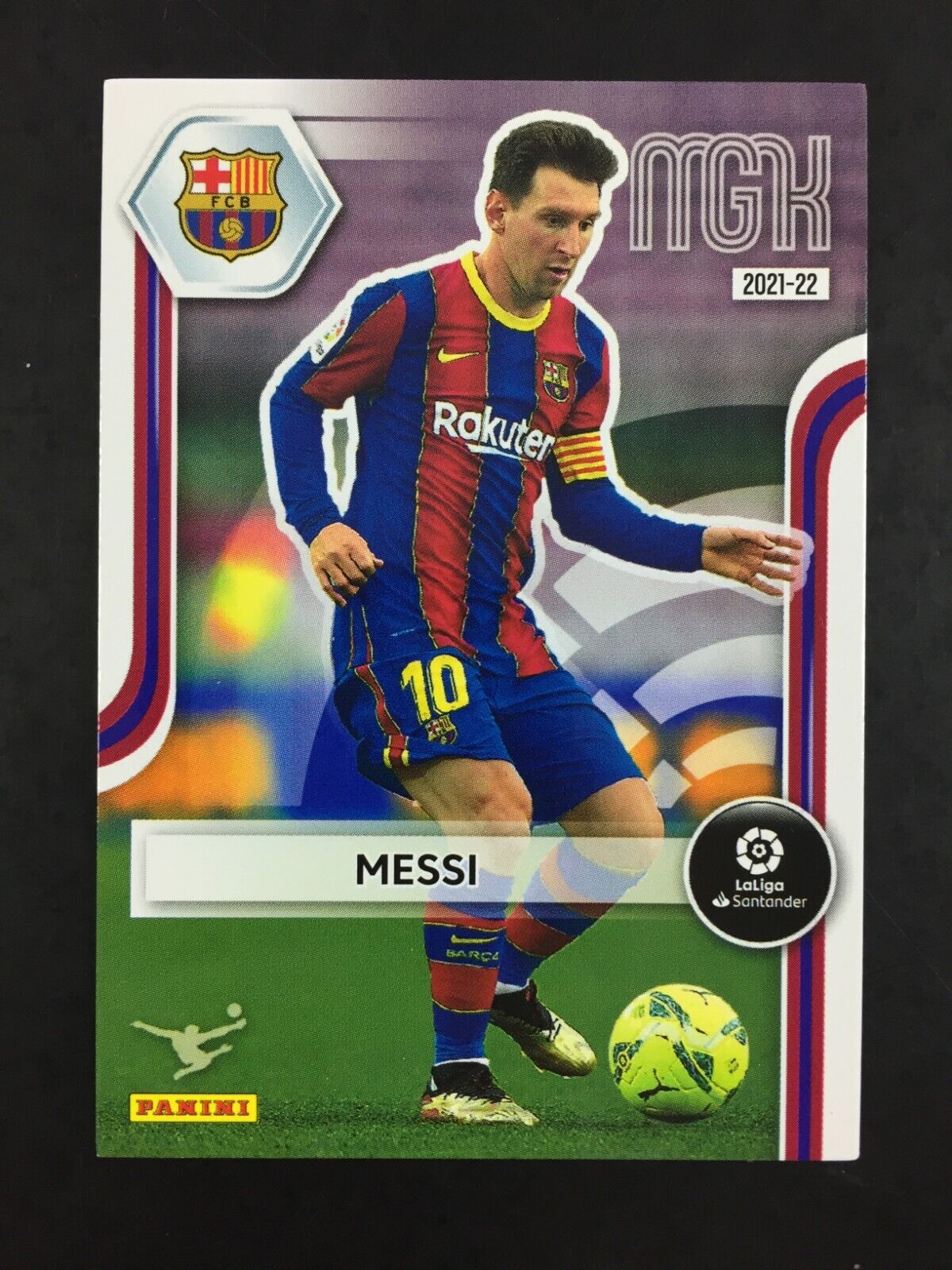 2021 Lionel Messi Card Panini La Liga 2022 (22) MGK Megacracks #69