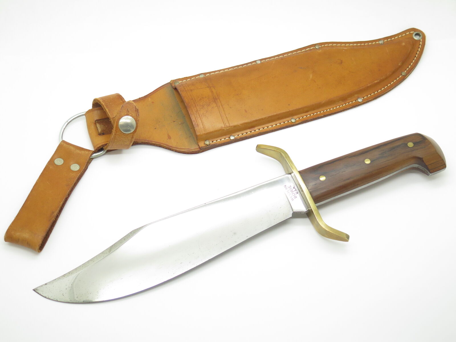 Vintage 1960s Western Bowie USA W49 Fixed Blade Survival Knife Vietnam Era