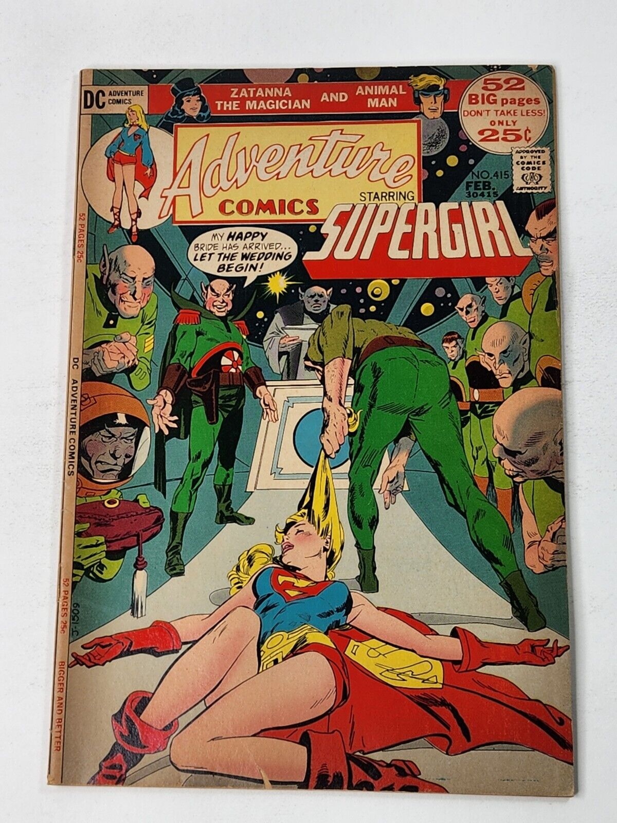 Adventure Comics 415 Supergirl Zatanna Animal Man DC Comics Bronze Age 1972