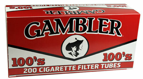 Gambler Regular Full Flavor 100MM 100s Cigarette Tubes - 5 Boxes (1000 Tubes)