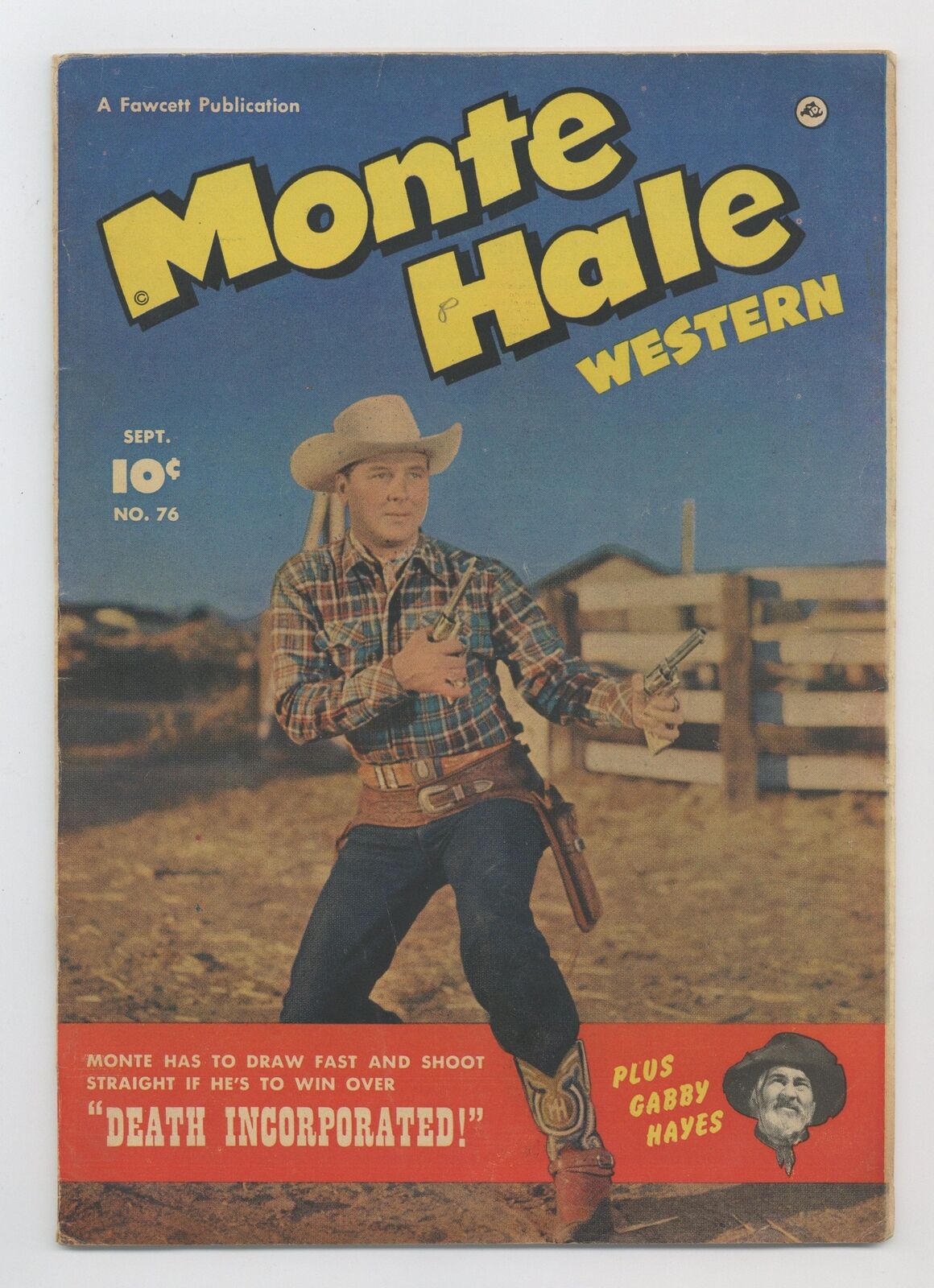 Monte Hale Western #76 VG 4.0 1952 Low Grade