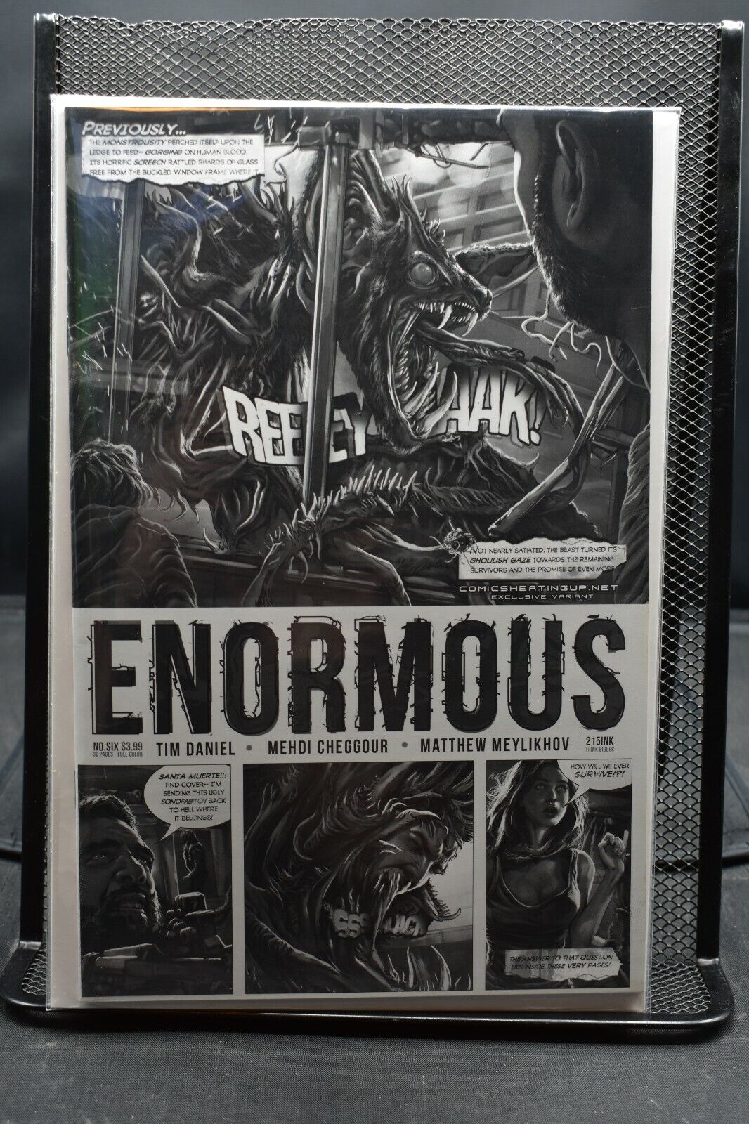 Enormous #6 Comicsheatingup.net B&W Variant 215 Ink Comics 2014 RARE 9.6