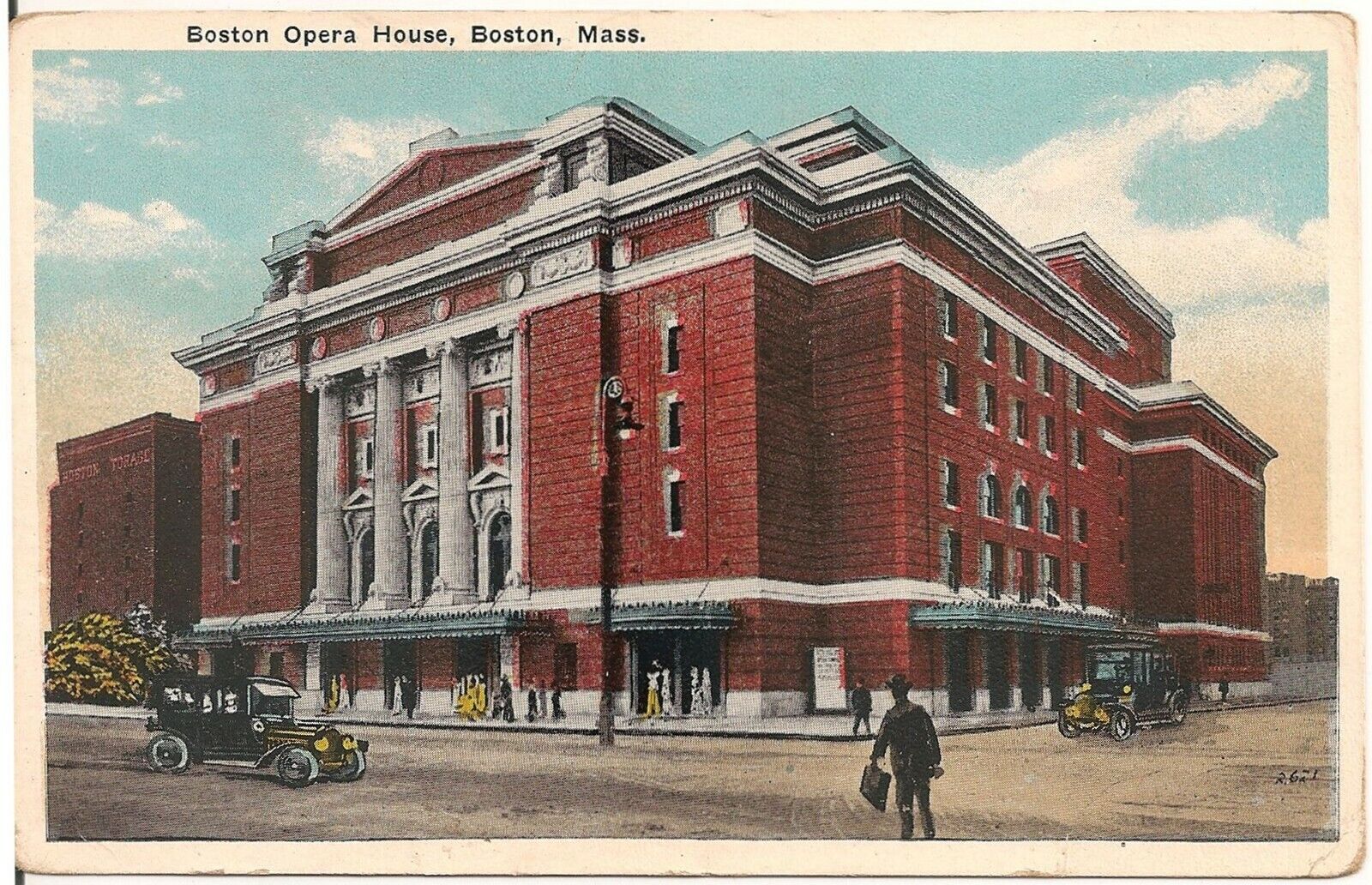 Boston Opera House in Boston MA Postcard