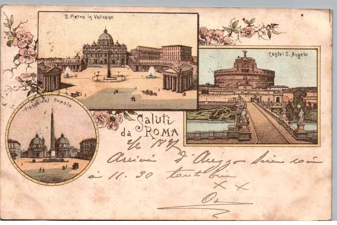 16310 -- Greetings from Rome year 1897
