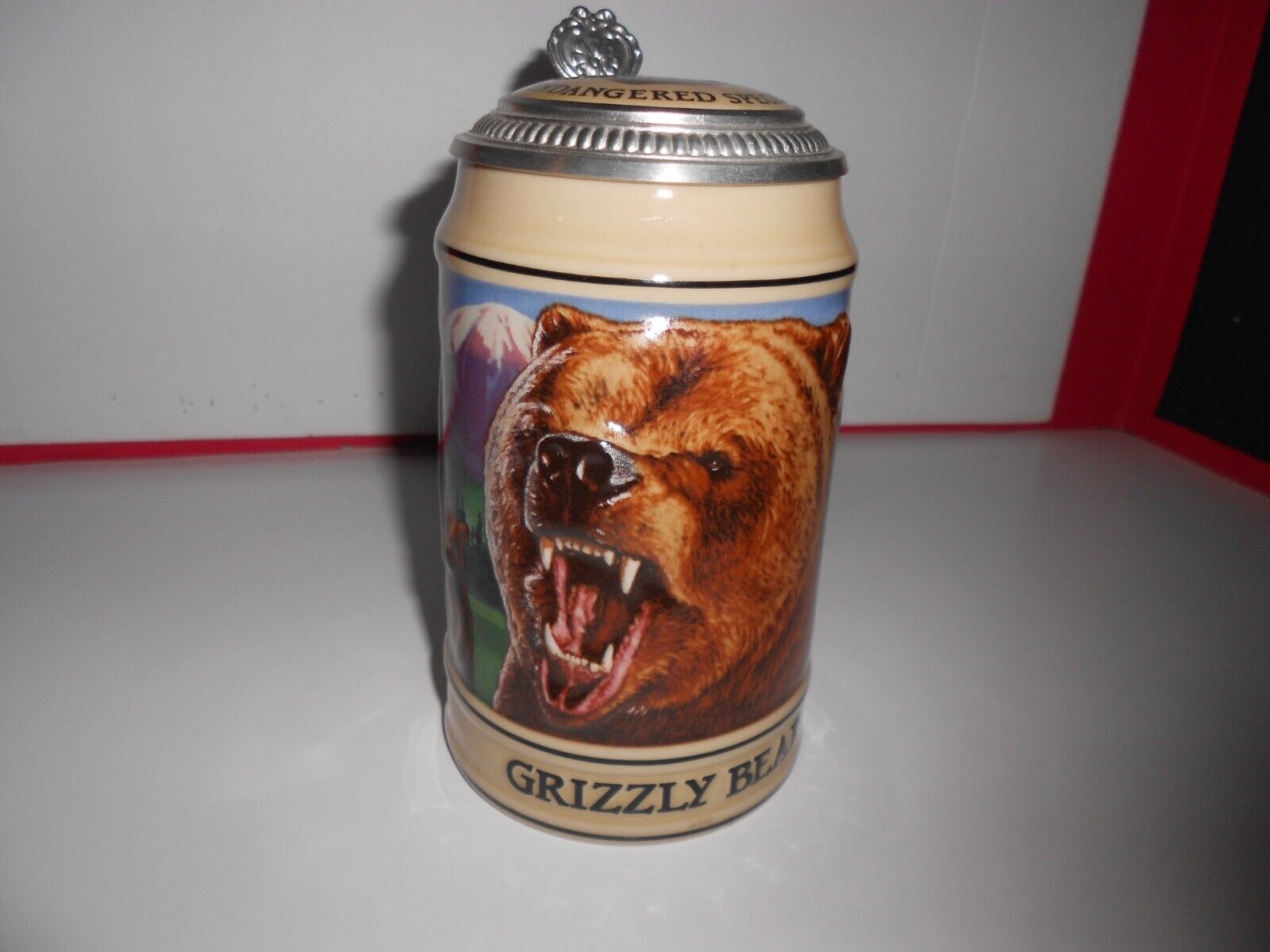 Budweiser Grizzly Bear Stein. Endangered Species Series.