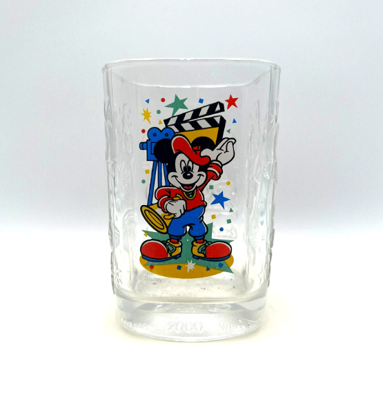Vintage Walt Disney World Glass Mickey Mouse Commemorative 2000 Hollywood Studio