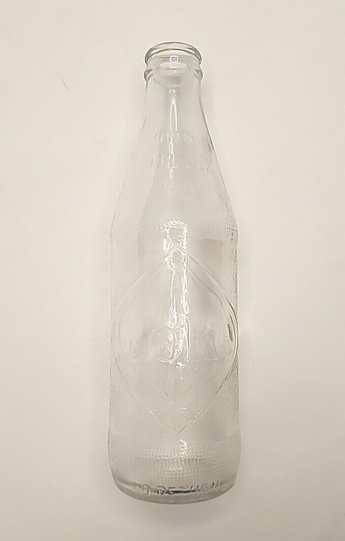 1968 COCA COLA COKE 10 OZ GLASS BOTTLE “DIAMOND” NO RETURN NO DEPOSIT