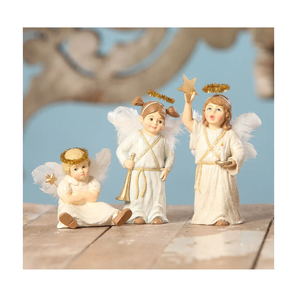 Bethany Lowe Christmas Nativity Center Stage Angels 3pc TD5064