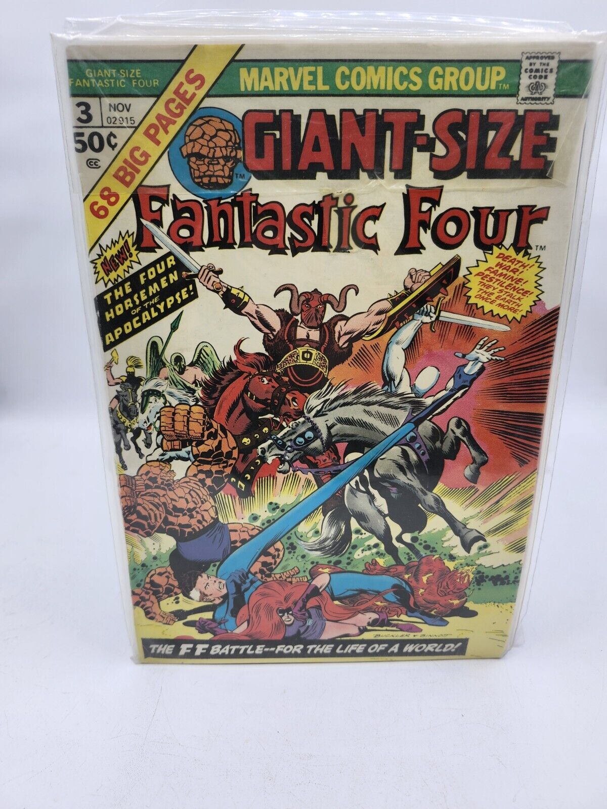Giant-Size Fantastic Four #3 (1974) VF 8.0 King-Size 1st Four Horseman 1st Print