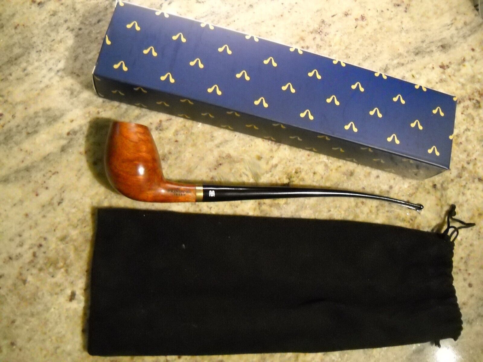 ESTATE MUXIANG CHURCHWARDEN TOBACCO PIPE #369BH HAND-MADE OCT 2019. SMOKED ONCE.