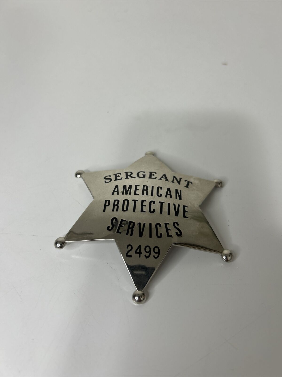 Vintage America Protective Services Sergeant Badge