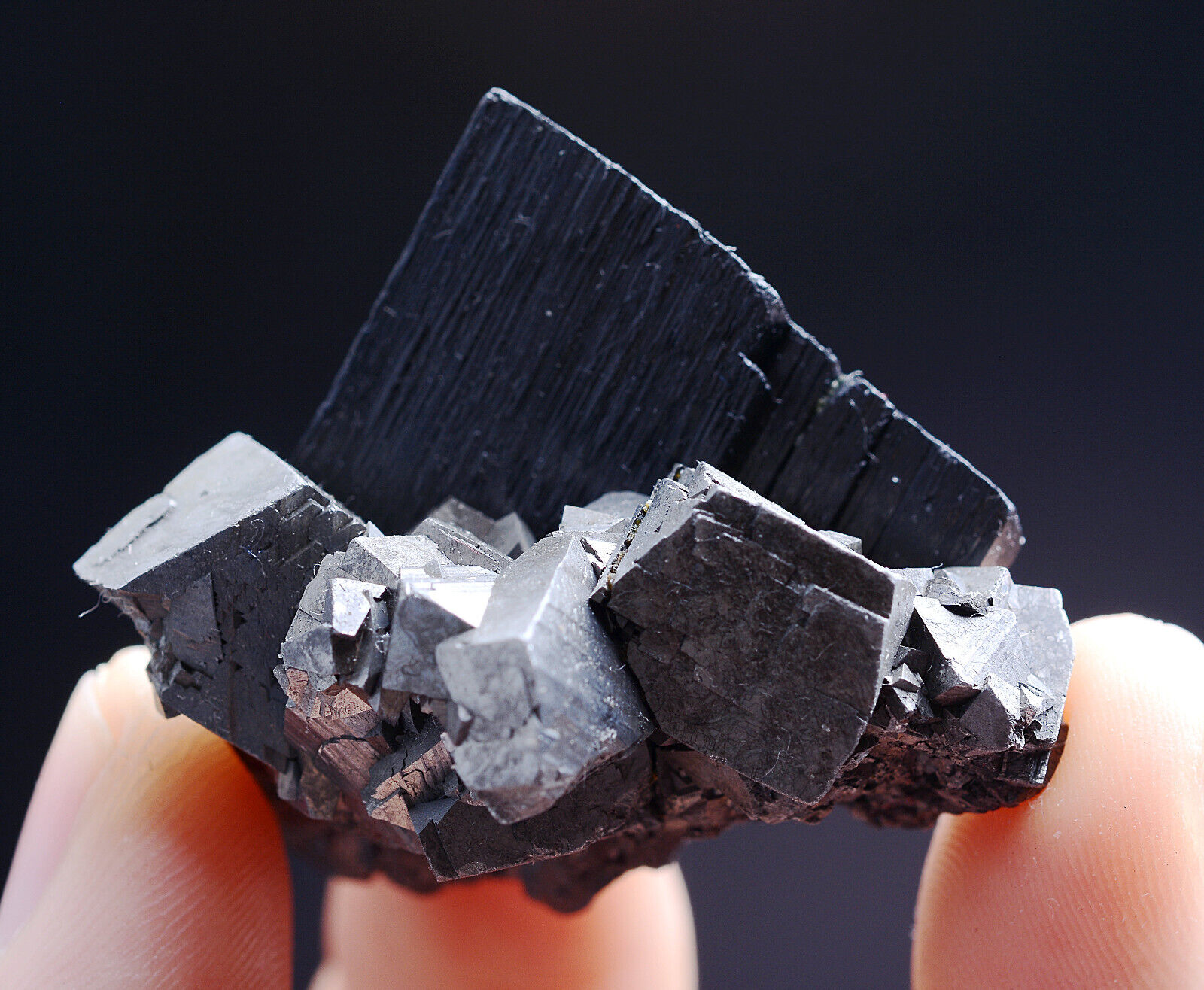 54g Natural Rare Wolframite & arsenopyrite Mineral Specimen / Yaogangxian China