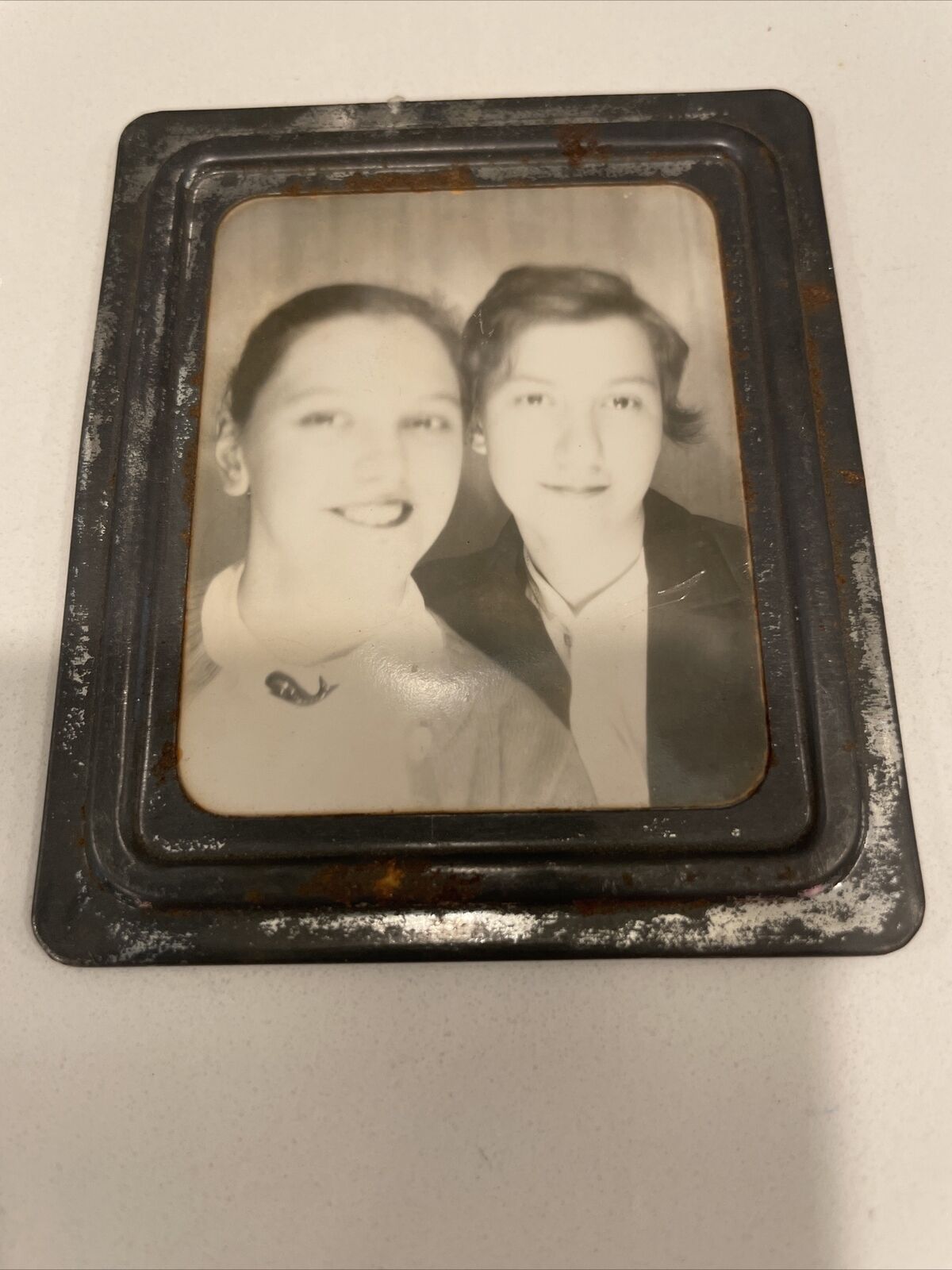 Vintage Photomatic Photo Booth Photo ~ Young Women
