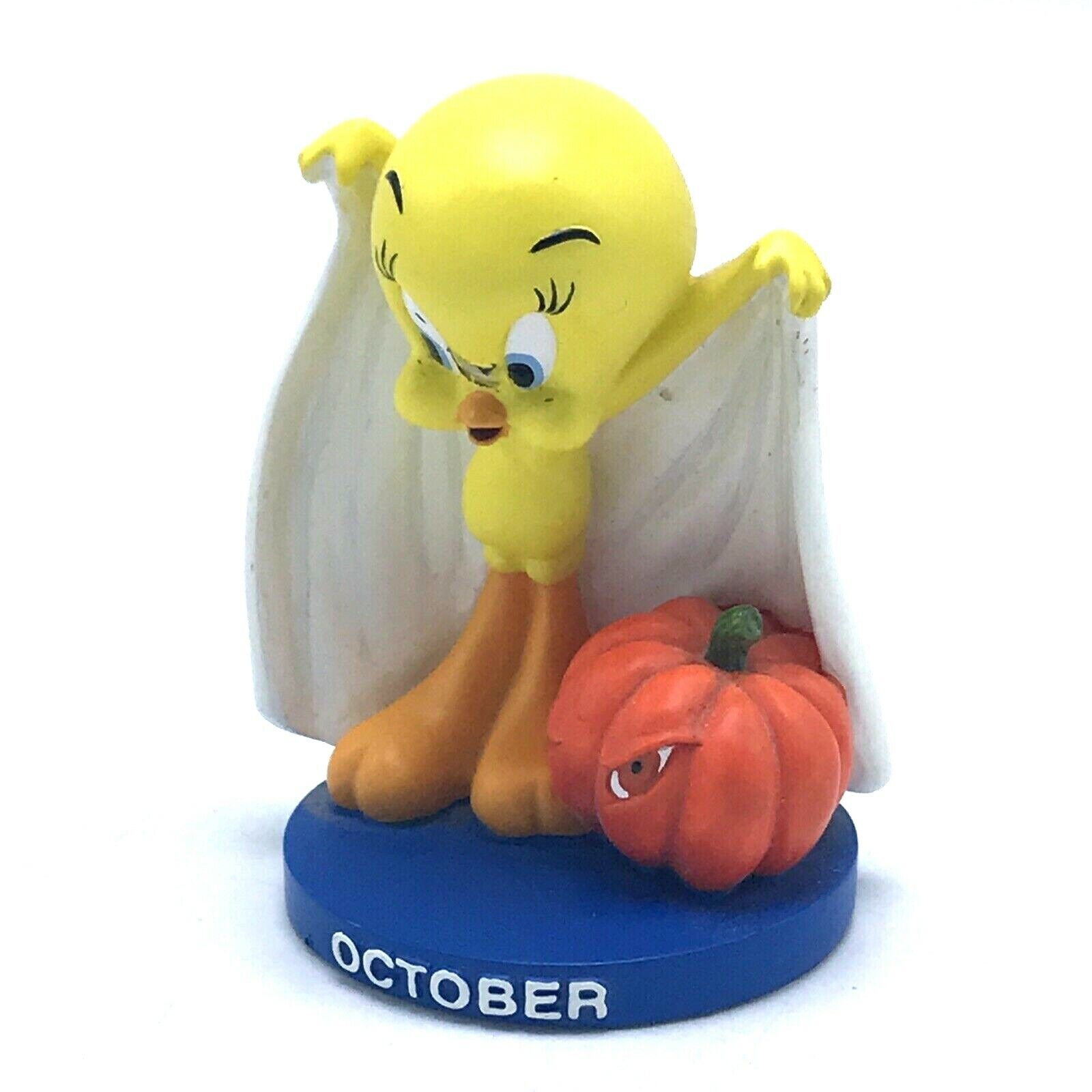 2000 The Danbury Mint Goebel Tweety Bird Calendar Figurine - October FLAW READ
