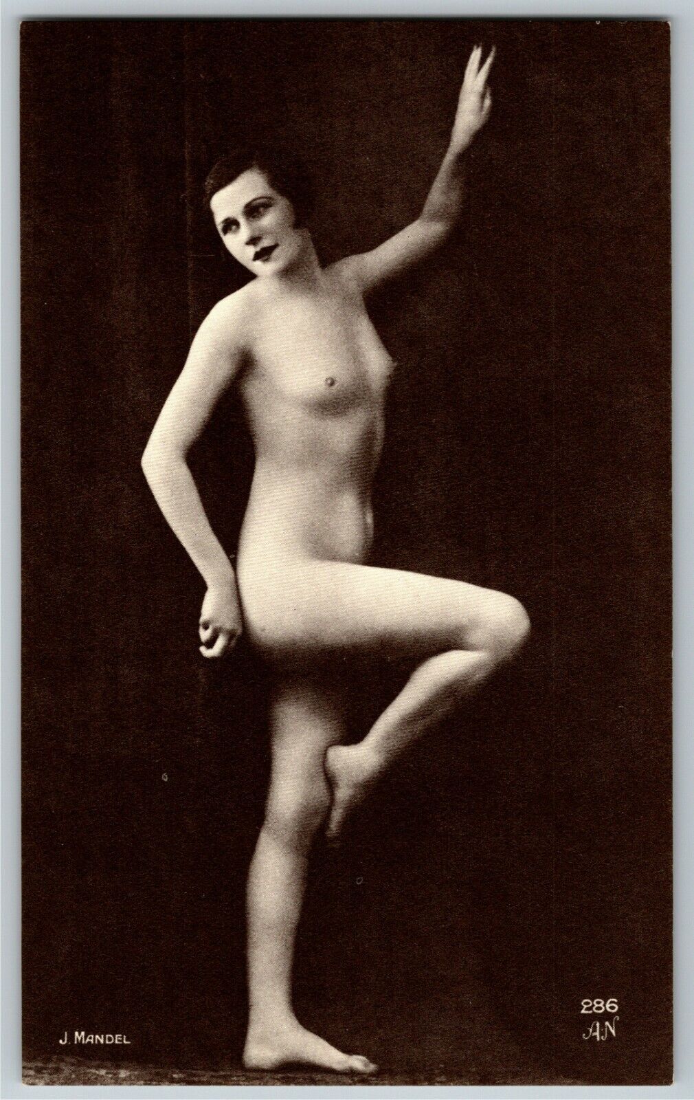 NOS Nude J. Mandel Reproduction French Carte Postale Postcard AN 286       (#18)