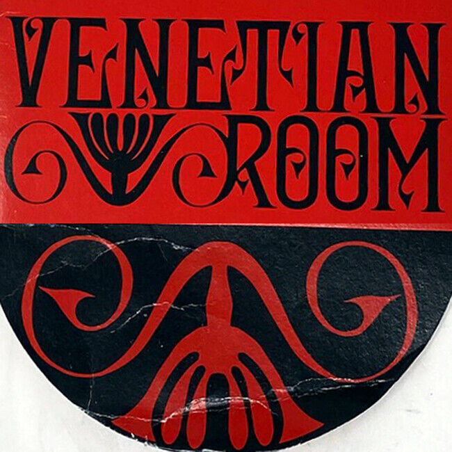 Vintage 1980s Venetian Room Fairmont Hotel Restaurant Menu San Francisco